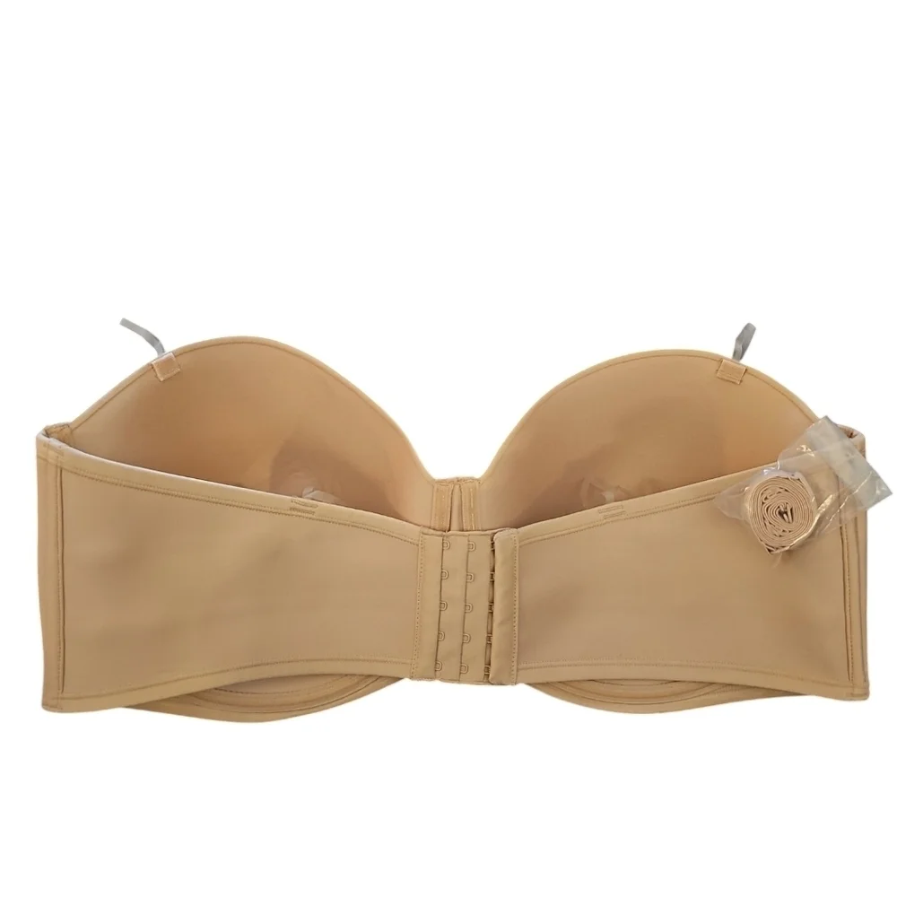 Vanity Fair Tan Nude Strapless Bra Sz 44DD Underwire New WL148